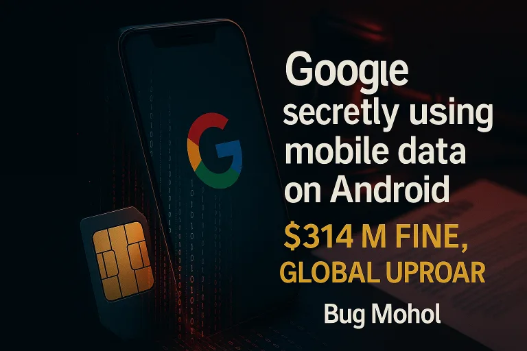 Google কে $314M জরিমানা | অ্যান্ড্রয়েড মোবাইল ডেটা নিয়ে গোপন তথ্য চুরির ঘটনা ফাঁস | Bug Mohol